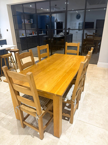 Oak dining table - oak,