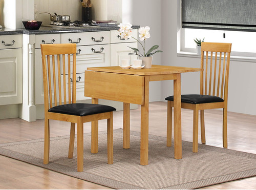 Oak dining set dropleaf - oak,