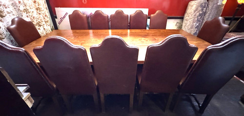 Solid oak dining conference - oak,