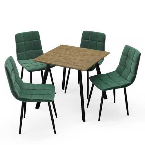 80cm square dining table 4 - dining,
