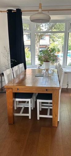 Solid oak dining table - oak,