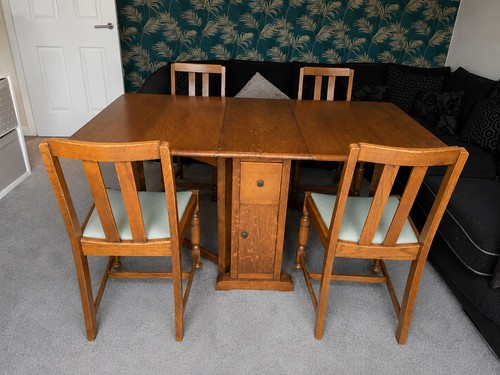 Vintage mid century solid oak - vintage, mid-century