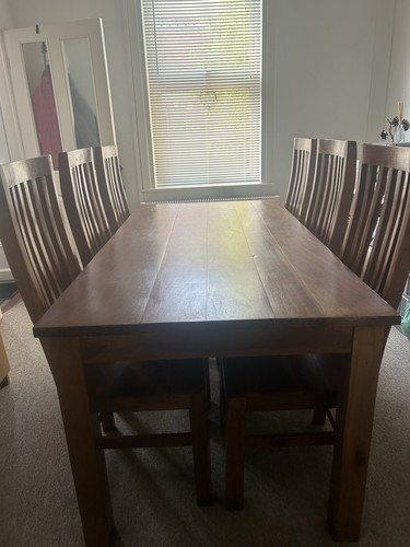 Solid oak rectangular dining - solid,