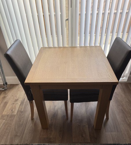Square solid oak - wood, dining