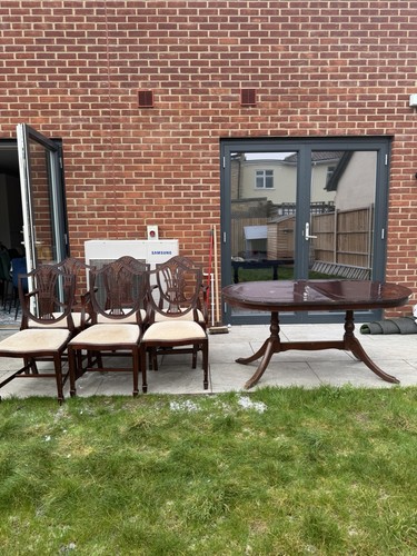 Solid oak dining - table, and