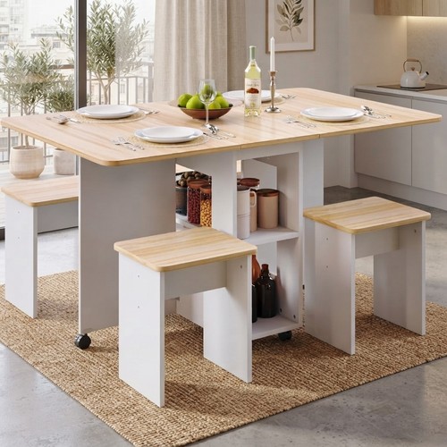 Modern red oak dining table - red,