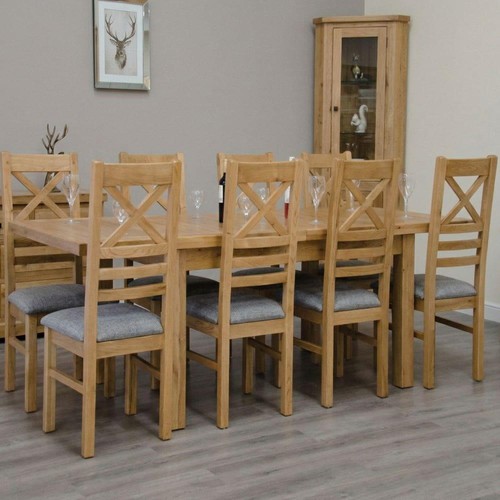 Solid oak extending dining - solid,
