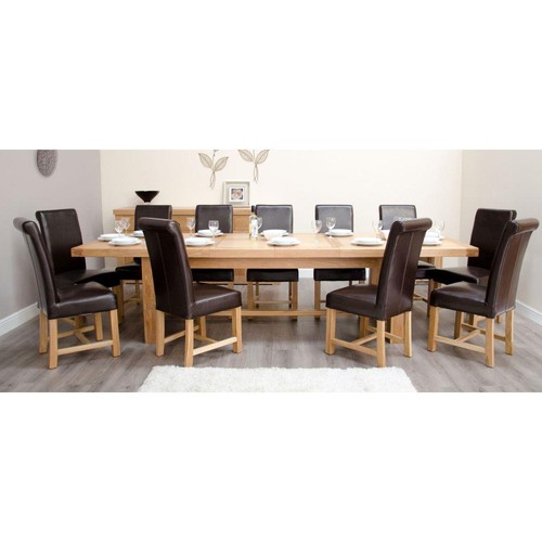 Solid oak dining table - solid,