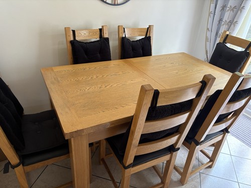Solid oak extending - solid, dining