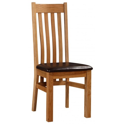 Solid oak chairs dining table - oak,