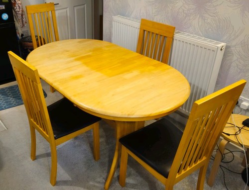 Solid oak extendable dining - solid,