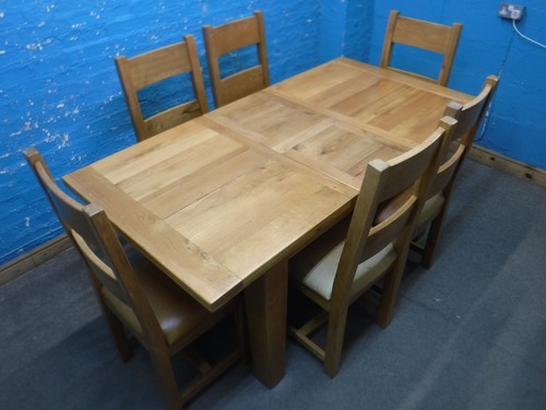 Solid chunky oak extendable - chunky,