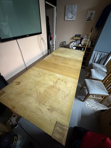 Extending dining table oak - table,
