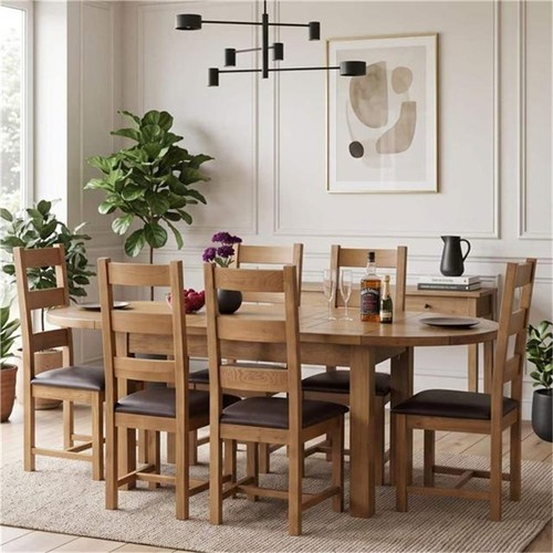 Solid oak large extending - large,