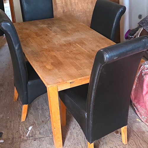 Extending solid oak dining - solid,