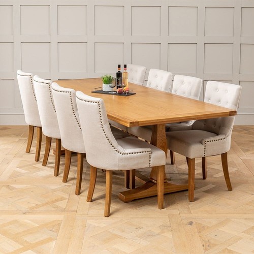 Solid oak refectory 4m - solid,