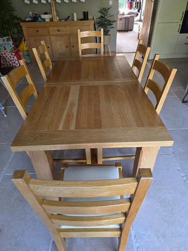 Large extending oak dining - large,