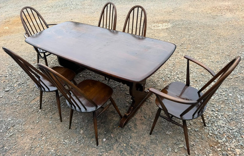 Vintage ercol dining table 6 - ercol, &