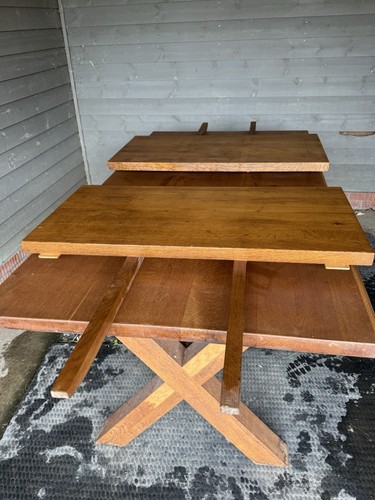 Solid oak dinning table - dinning, &