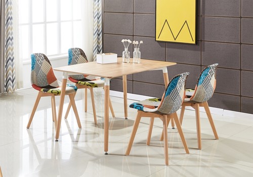 Oak dining table and - 4, chairs