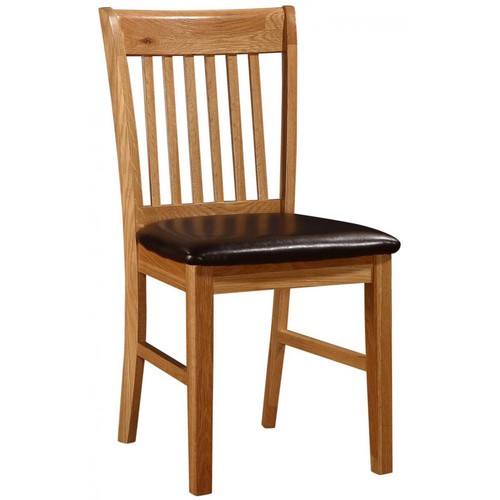 Solid oak chairs - dining, table