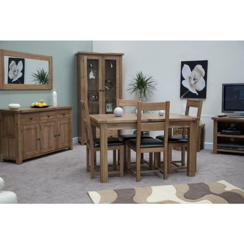 Solid oak extending dining - extending,