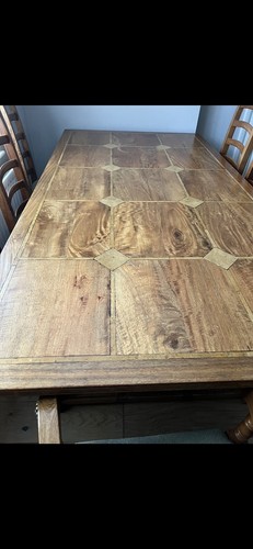 Solid oak dining table - oak,