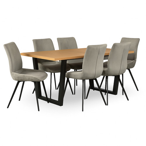 Seina solid oak dining table - solid,