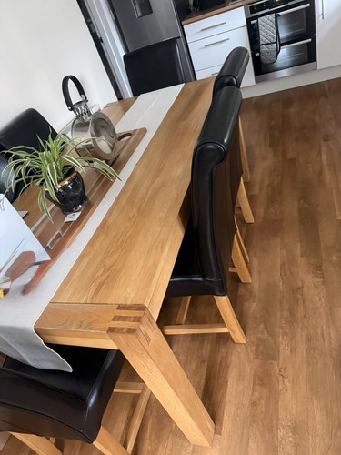 Solid oak seater chairs - seater, no