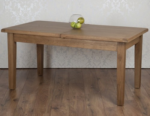 Oak extending dining table - oak,