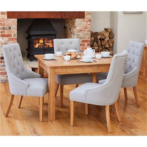 Solid oak large dining table - oak,