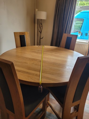 Light solid oak dining - light,
